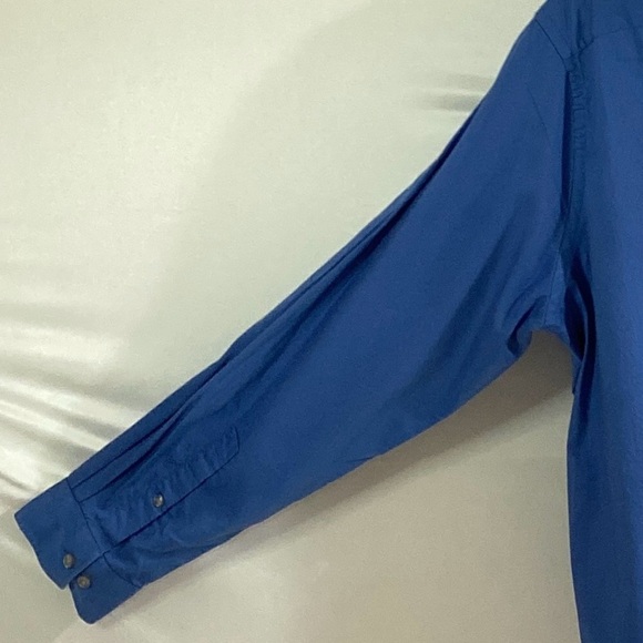 Michael Kors Men's Extra Large Blue Slim Fit Button Down Long Sleeve Dress Shirt - Picture 6 of 12